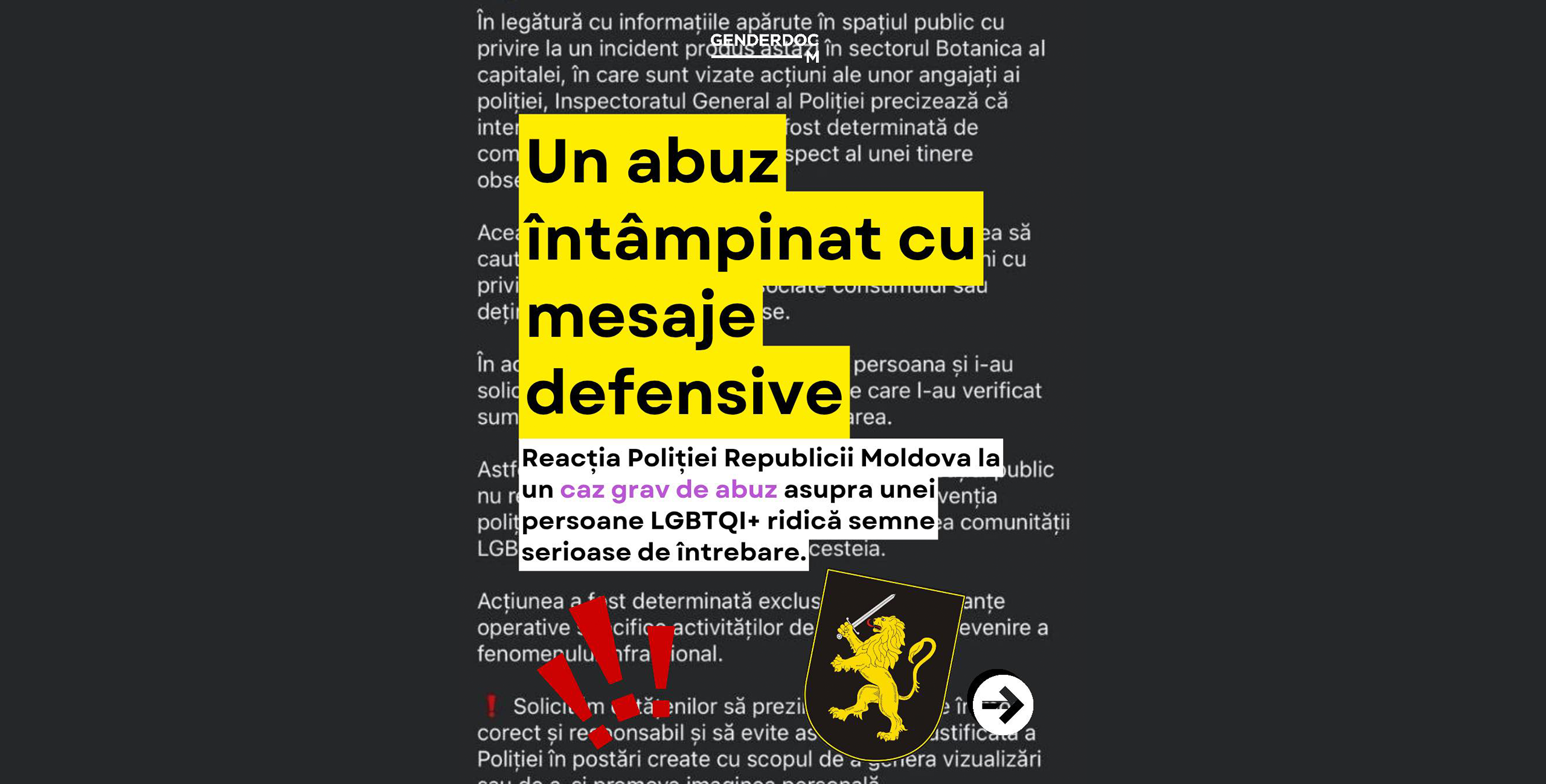 Protest ferm în legătură cu reacția Poliției la posibile abuzuri și încălcări ale drepturilor omului